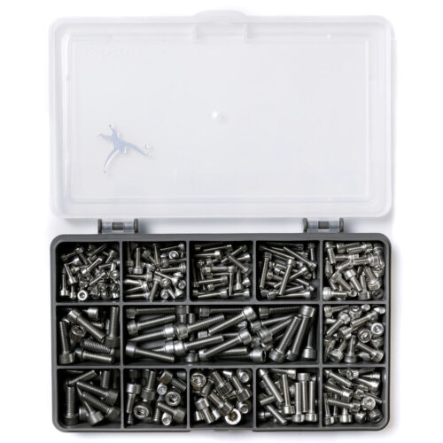 Socket-Cap Machine-Screw Kit | DIN912 | M3,M4 & M5 | A2 Stainless Steel | 270 Pieces
