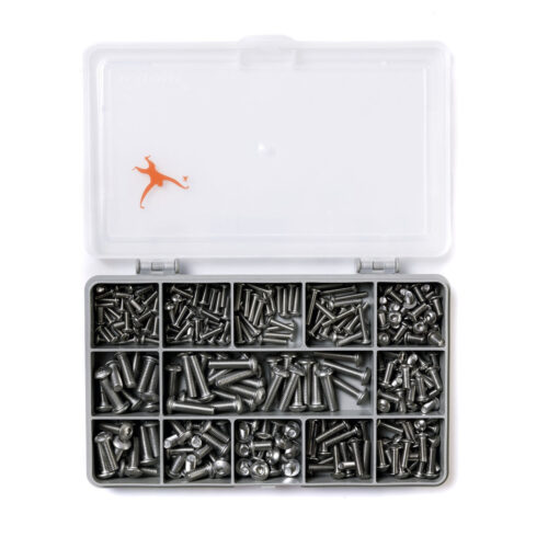 Allen-Socket Button Screw Kit - ISO 7380- M3,M4 & M5 - A2-70 Stainless Steel - 270 Piece