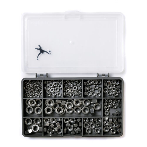 Hex Nut Kit | DIN 934 | M3,M4,M5,M6 & M8 | A2 Stainless Steel | 230 Pieces