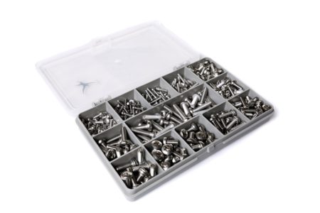270 ASSORTED PIECE M3 M4 M5 SLOTTED PAN MACHINE SCREW BOLTS A2 STAINLESS KIT 