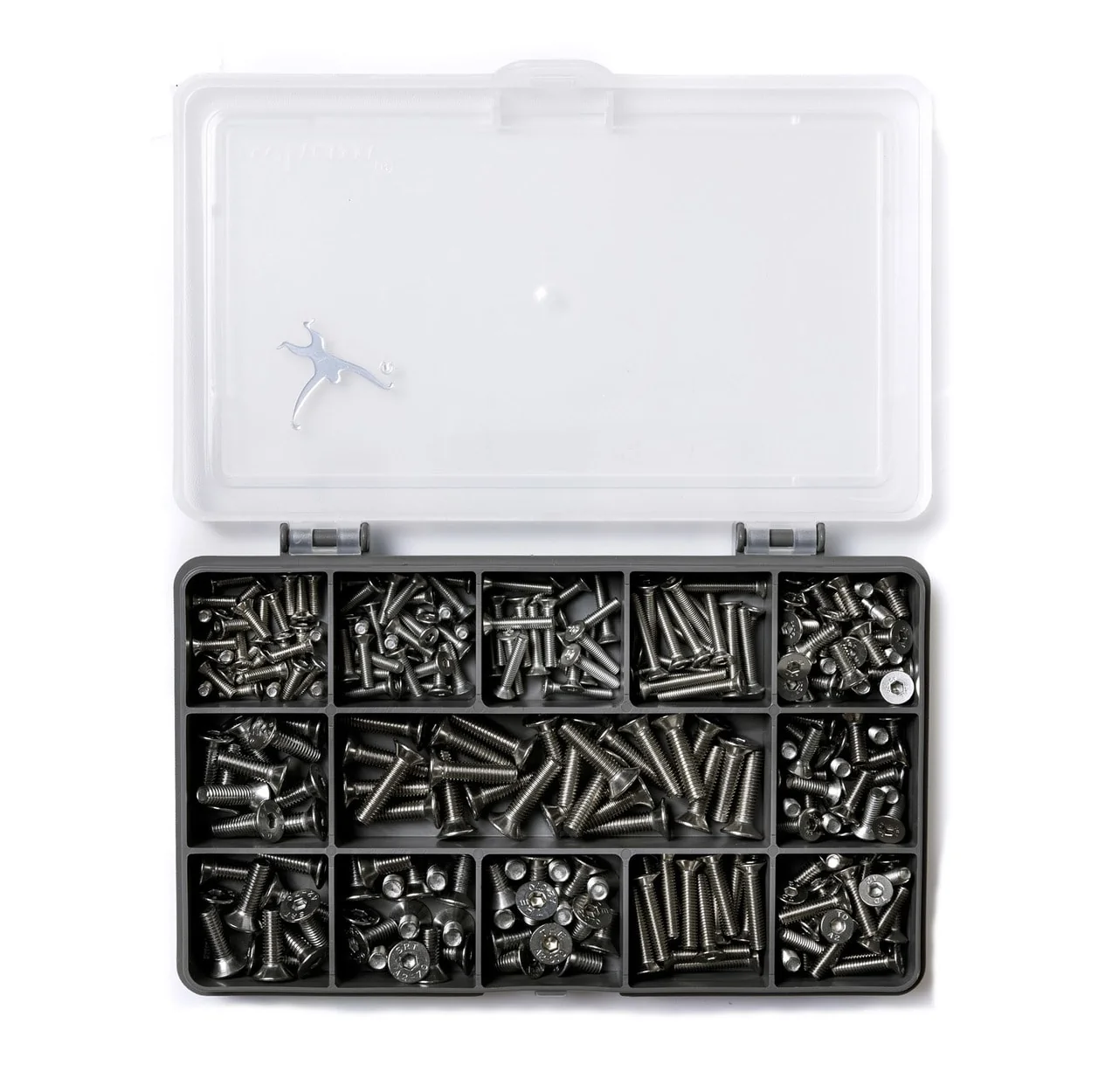Countersunk Allen-Socket Screw Kit - DIN7991 - M3,M4 and M5 - A2 Stainless Steel - 270-Piece