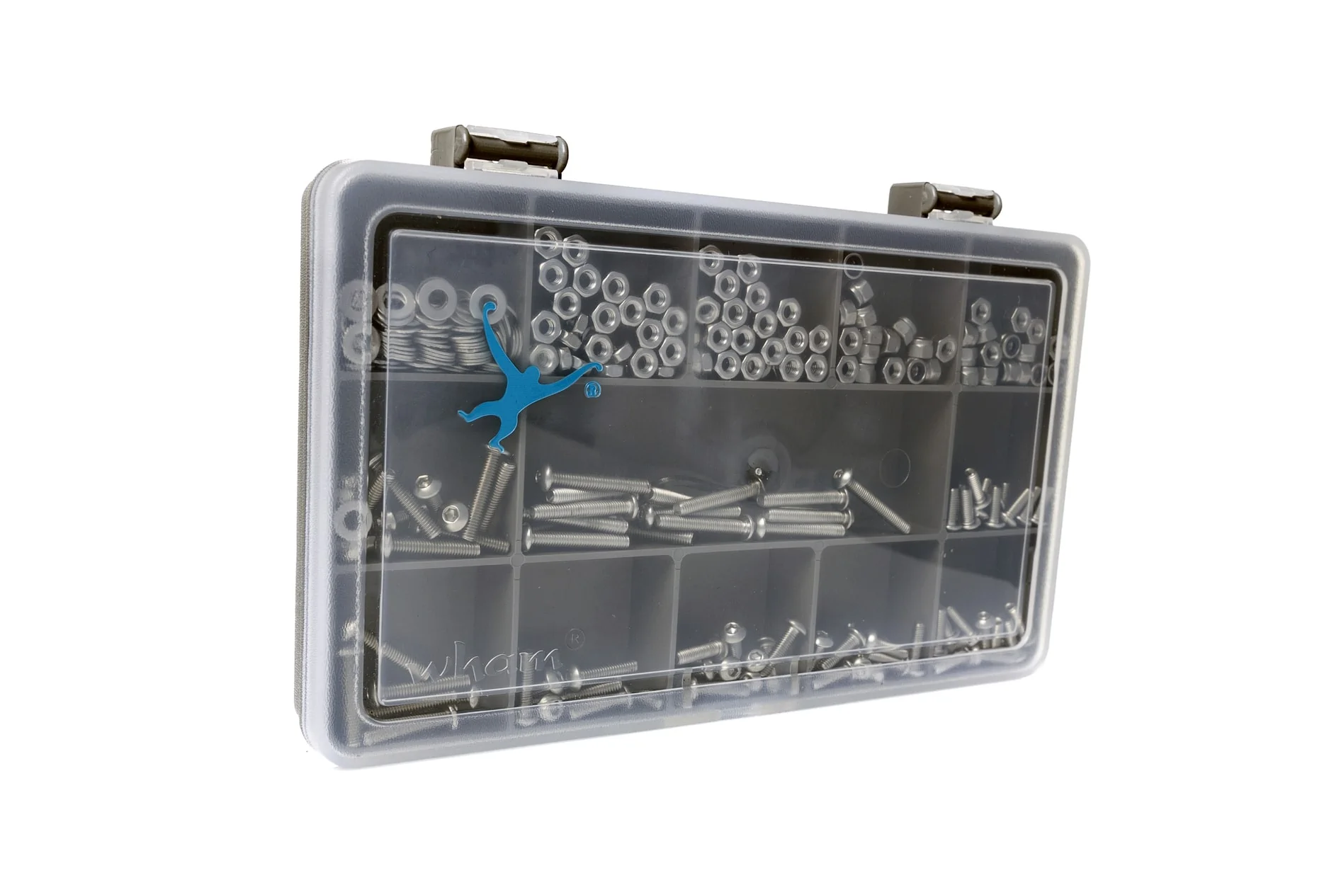 M3 Socket Button Screw, Nut, Washer & Key Kit. A2 Stainless Steel. 300-Pieces. ISO 7380 - Image 2