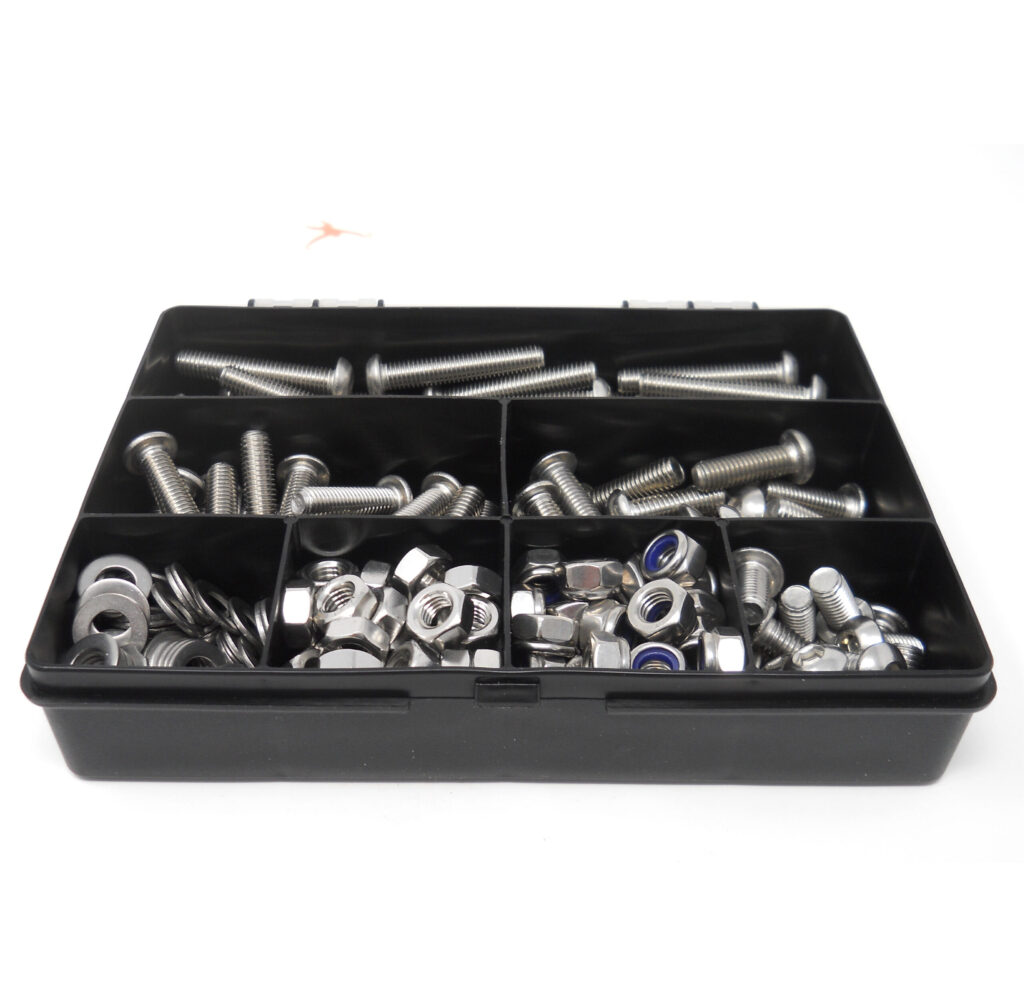 M6 Allen-Socket Button-Head Screw, Nut & Washer Kit | A2 Stainless Steel