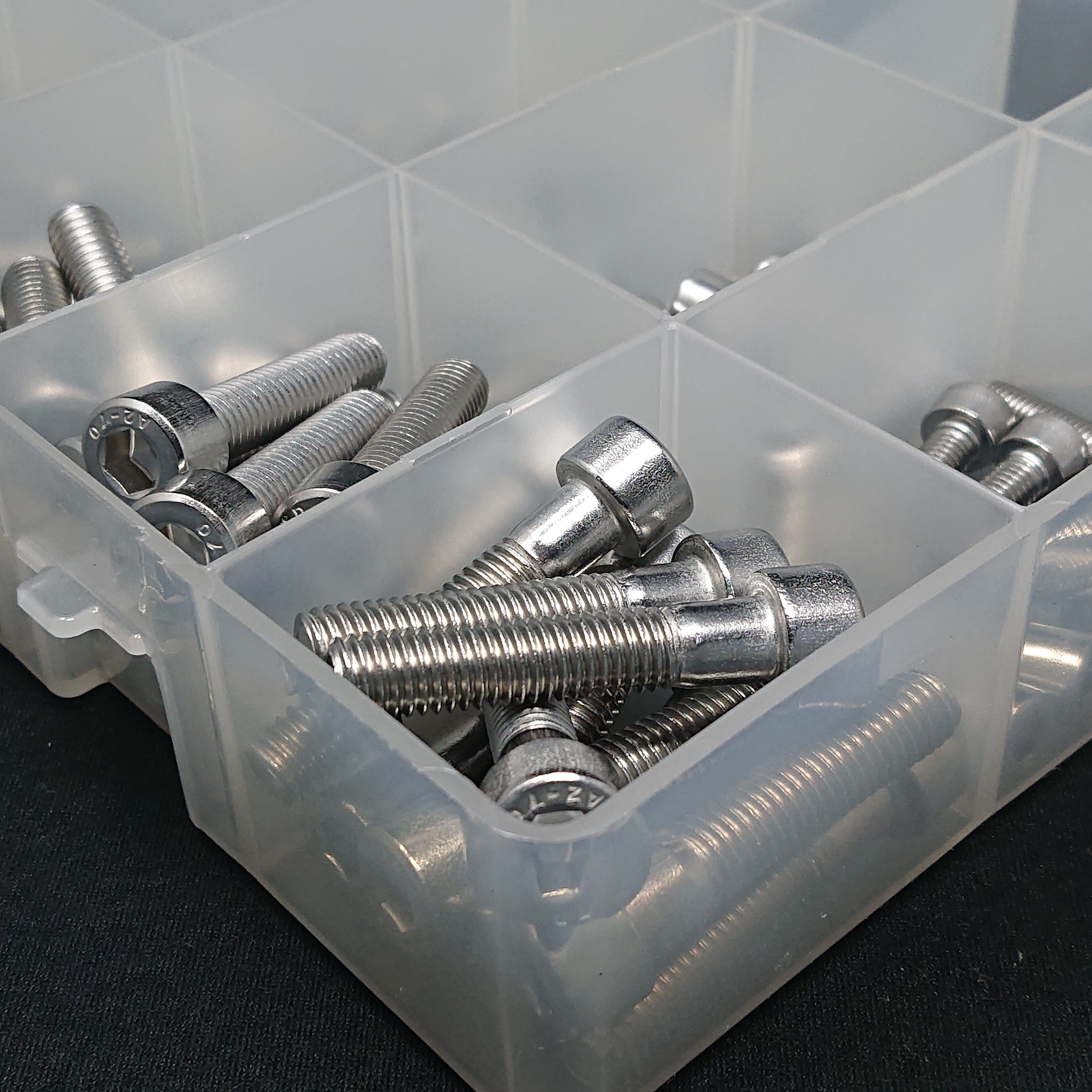 Cap-Head Socket Machine Screw Kit | M3,M4,M5,M6 & M8 | A2-70 Stainless Steel | 180 Pieces